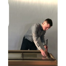 Козырёк над дверью Петрасвет S4002 Коричневый усиленный